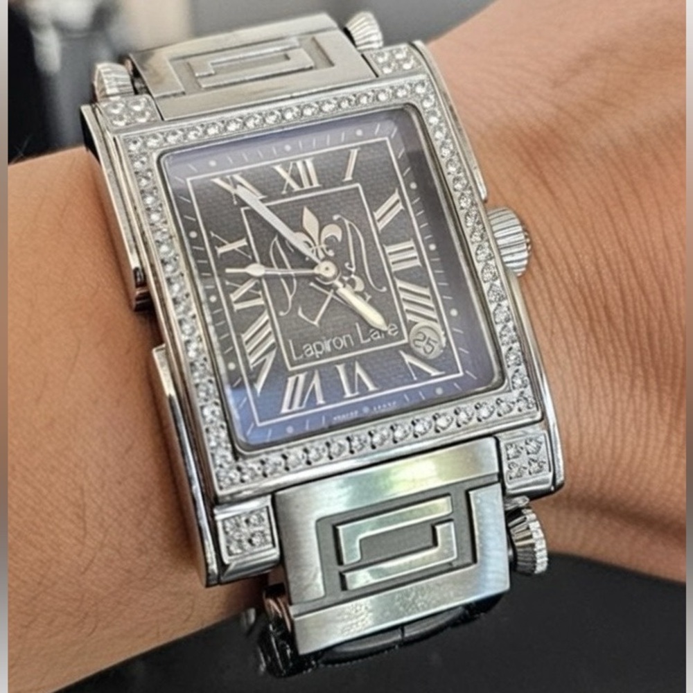 Laporte Lare Black and Silver Female Watch